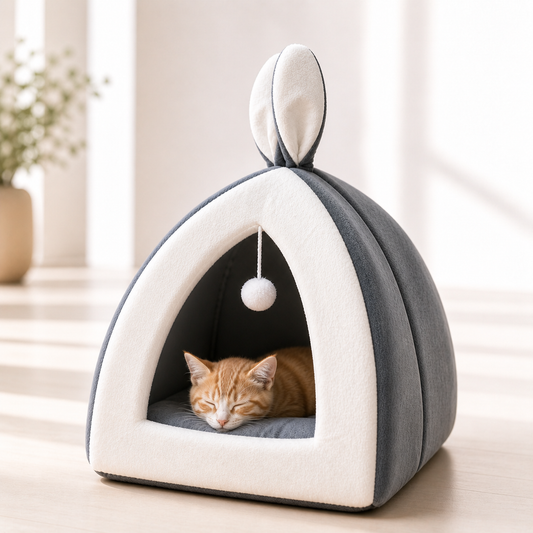 Cozy Cat House | Snowy
